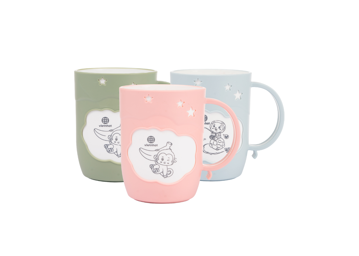 Cốc nhựa ngôi sao 2 màu Việt Nhật 6263